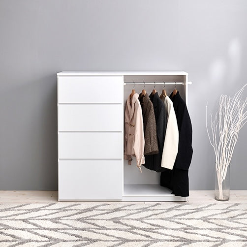 ハンガーラック付きチェスト