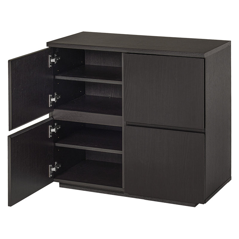 木目調扉付きキャビネット