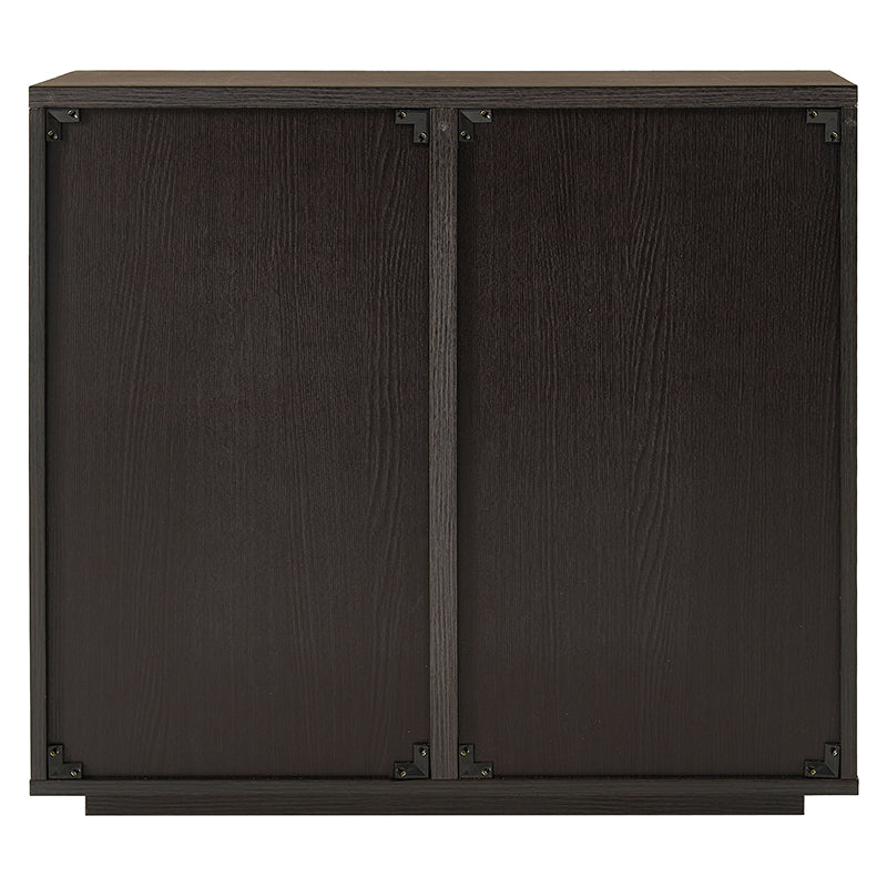 木目調扉付きキャビネット