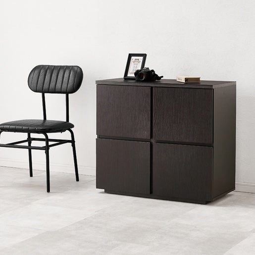 木目調扉付きキャビネット