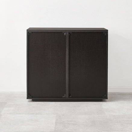 木目調扉付きキャビネット