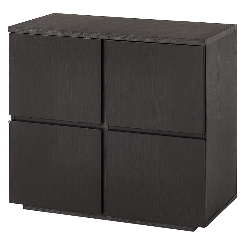 木目調扉付きキャビネット