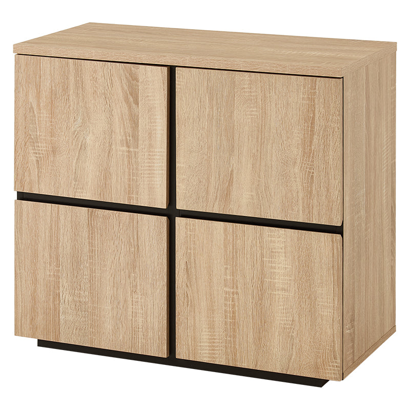 木目調扉付きキャビネット