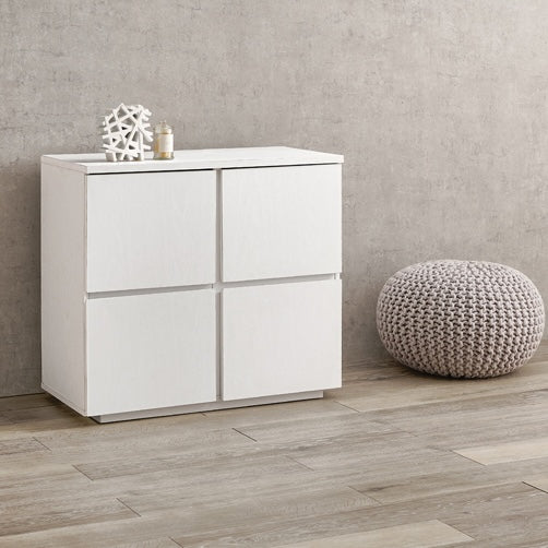 木目調扉付きキャビネット