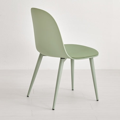 [2脚SET]くすみワントーンダイニングチェア