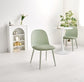 [2脚SET]くすみワントーンダイニングチェア