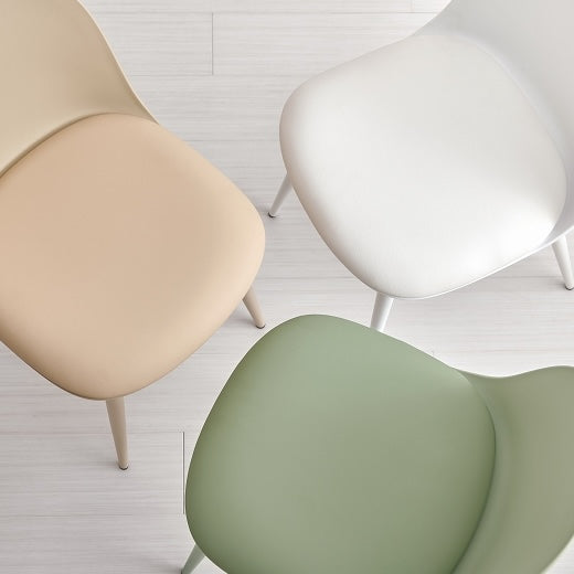 [2脚SET]くすみワントーンダイニングチェア