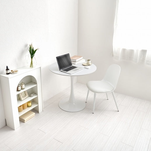 [2脚SET]くすみワントーンダイニングチェア