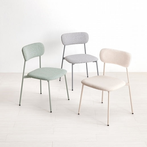 [2脚SET]シンプルカラーダイニングチェア