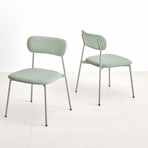 [2脚SET]シンプルカラーダイニングチェア