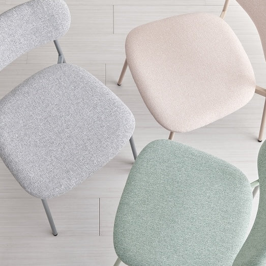 [2脚SET]シンプルカラーダイニングチェア