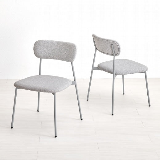 [2脚SET]シンプルカラーダイニングチェア