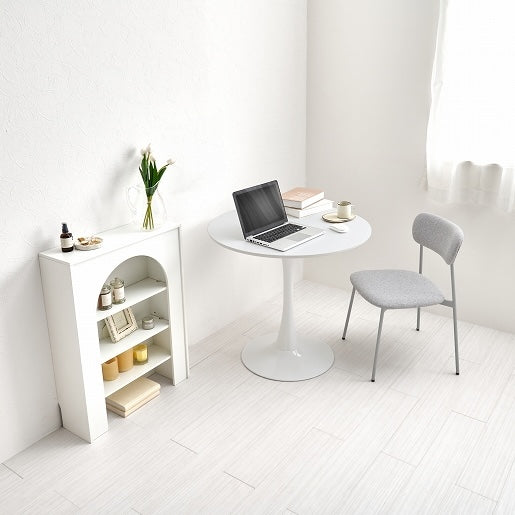 [2脚SET]シンプルカラーダイニングチェア