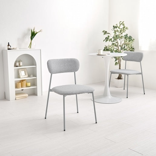 [2脚SET]シンプルカラーダイニングチェア