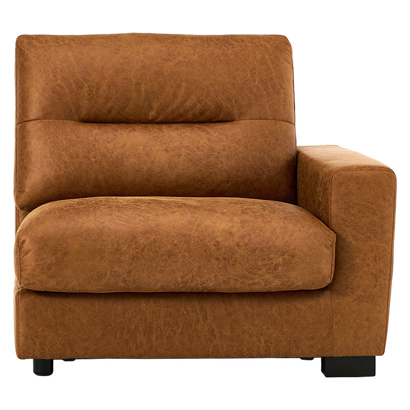 レザー調ボリュームソファ