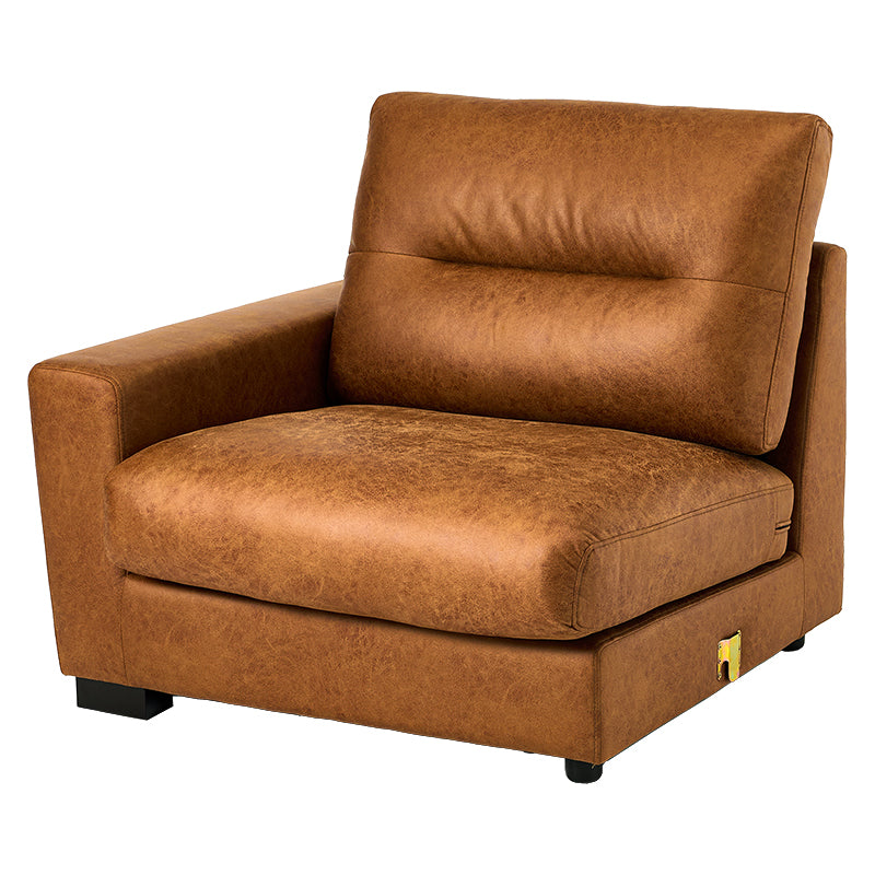 レザー調ボリュームソファ