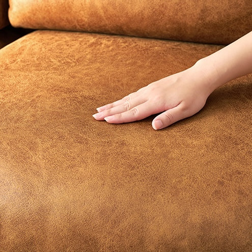 レザー調ボリュームソファ