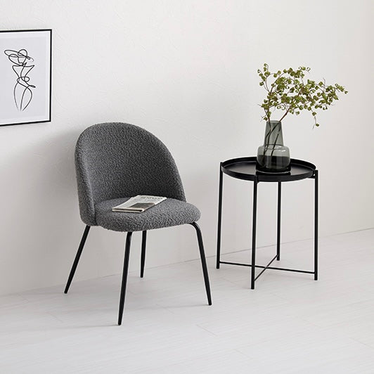 [2脚SET]ブークレスタイリッシュダイニングチェア
