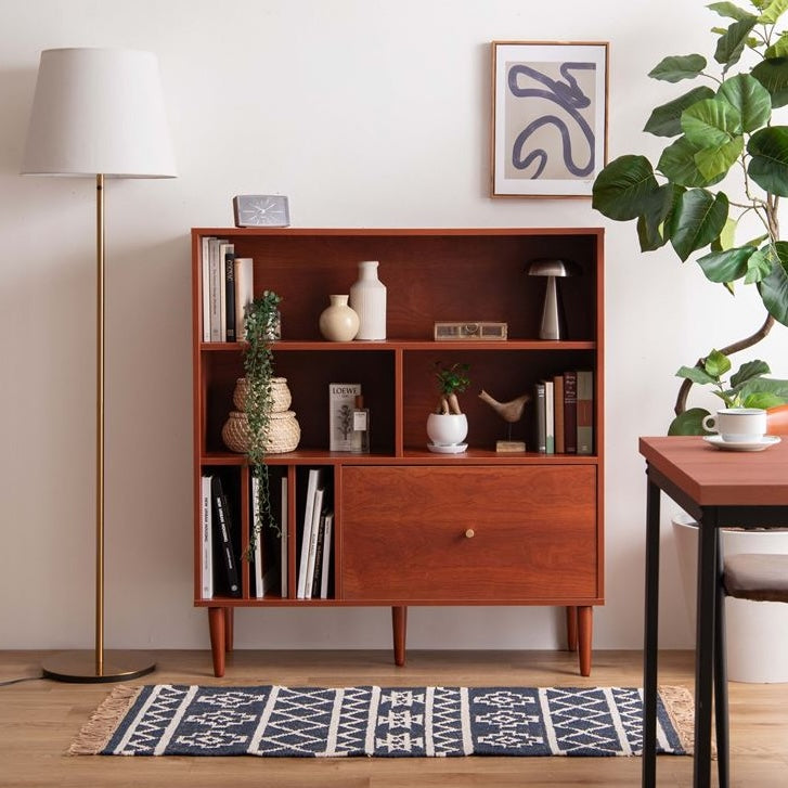 [幅100cm]引き出し付き本棚