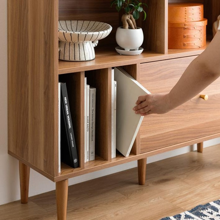 [幅100cm]引き出し付き本棚