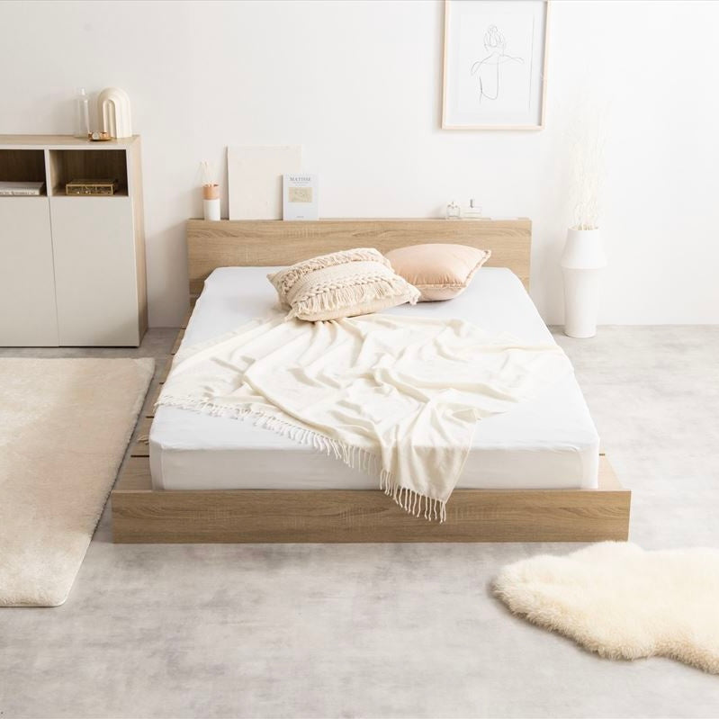 ナチュラルカラーのシングルサイズすのこベッド