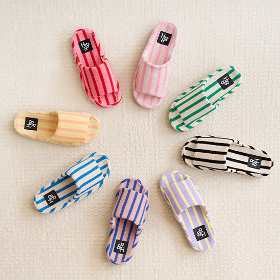Roomnhome｜パイルストライプスリッパ