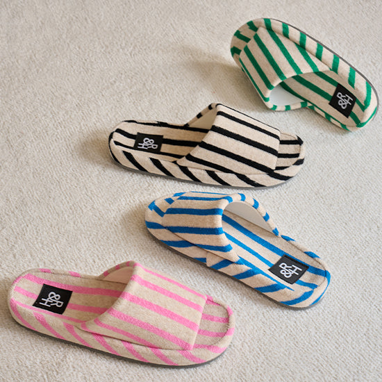 Roomnhome｜パイルストライプスリッパ