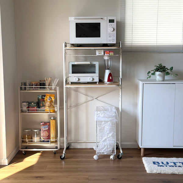 ブラックスチール製キッチンラック 特価 tower スチール製キッチンラック ブラック - メルカリ