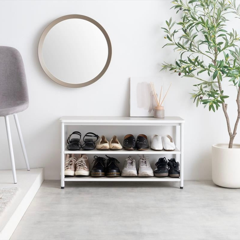 [幅80cm]3段シューズラック