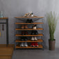 木目調シューズラック6段