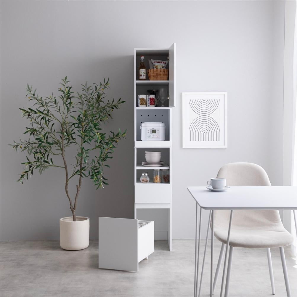 ホワイトの隙間キッチンボード