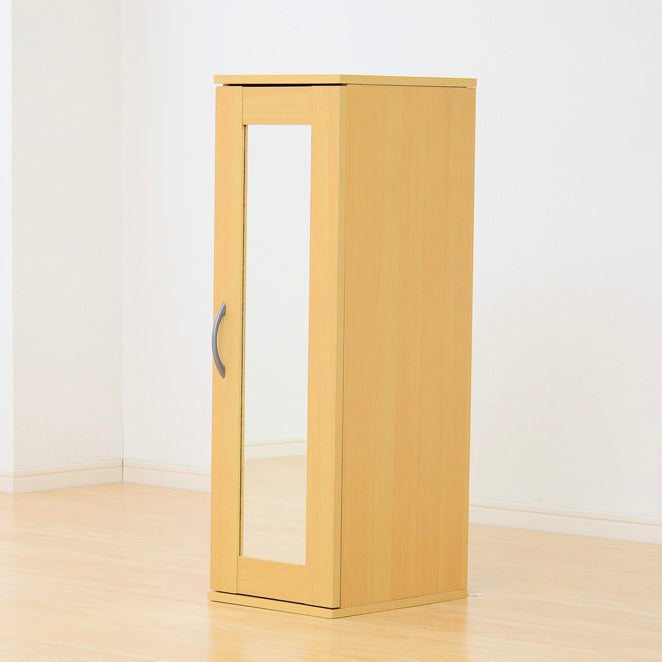 ミラー付きコンパクトシューズラック