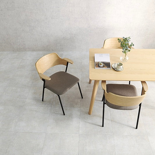 美フォルム異素材アームチェア