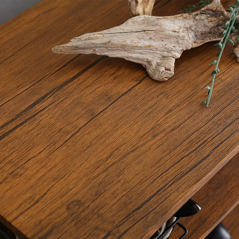 木目調シューズラック6段