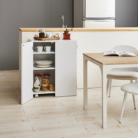 キャスター付きブックシェルフ