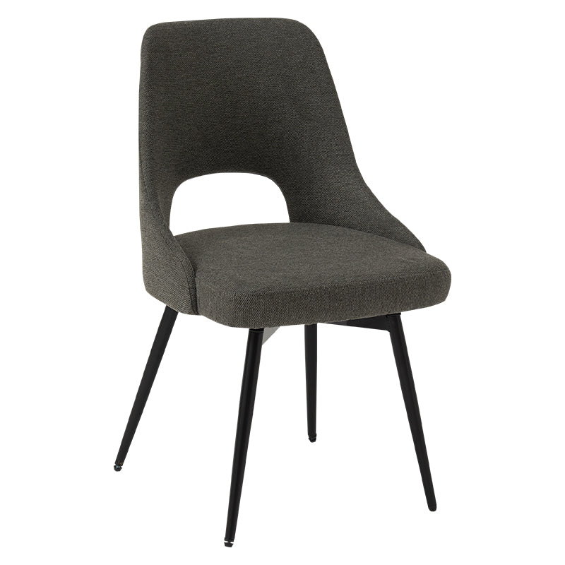 回転ファブリックダイニングチェア