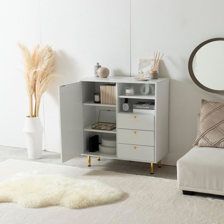 ゴールド脚付きキャビネット