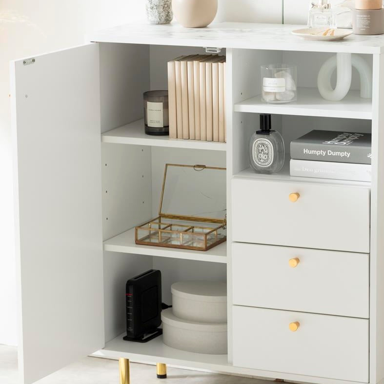 ゴールド脚付きキャビネット