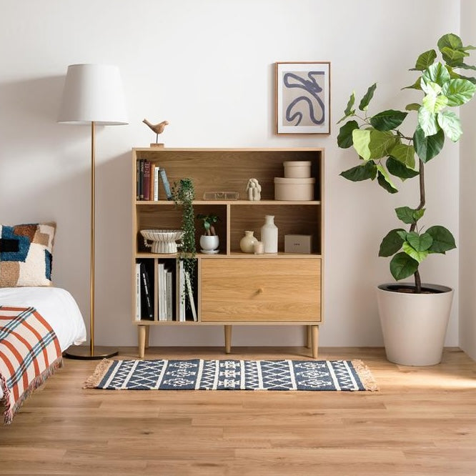 [幅100cm]引き出し付き本棚