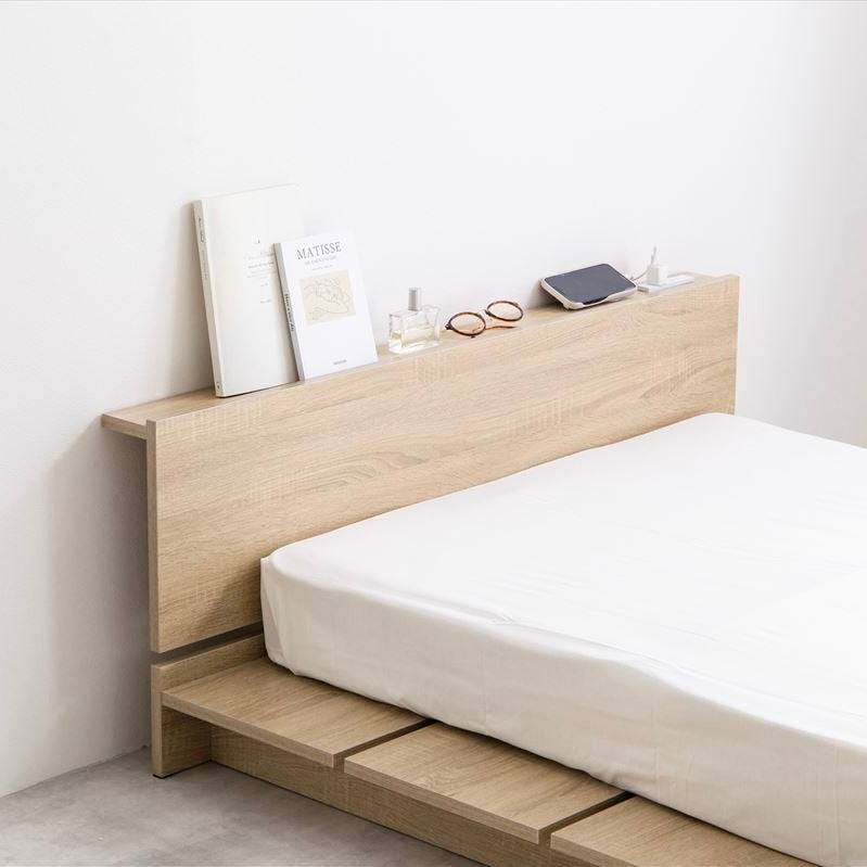 ナチュラルカラーのシングルサイズすのこベッド