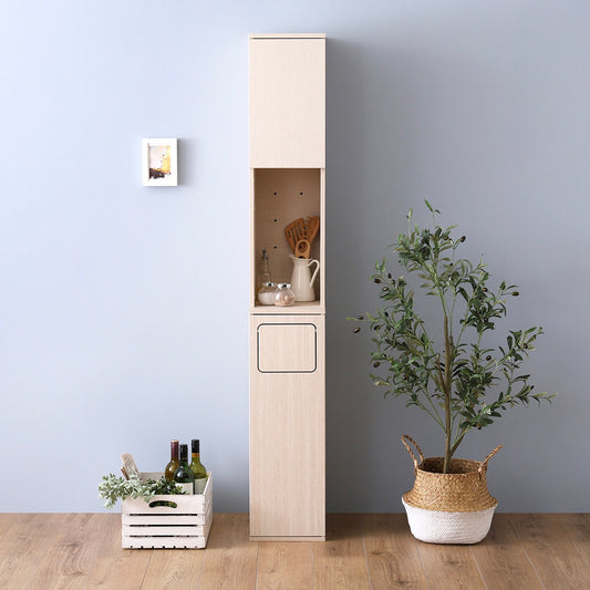 食器棚とゴミ箱が一体になったスリムなキチンラック