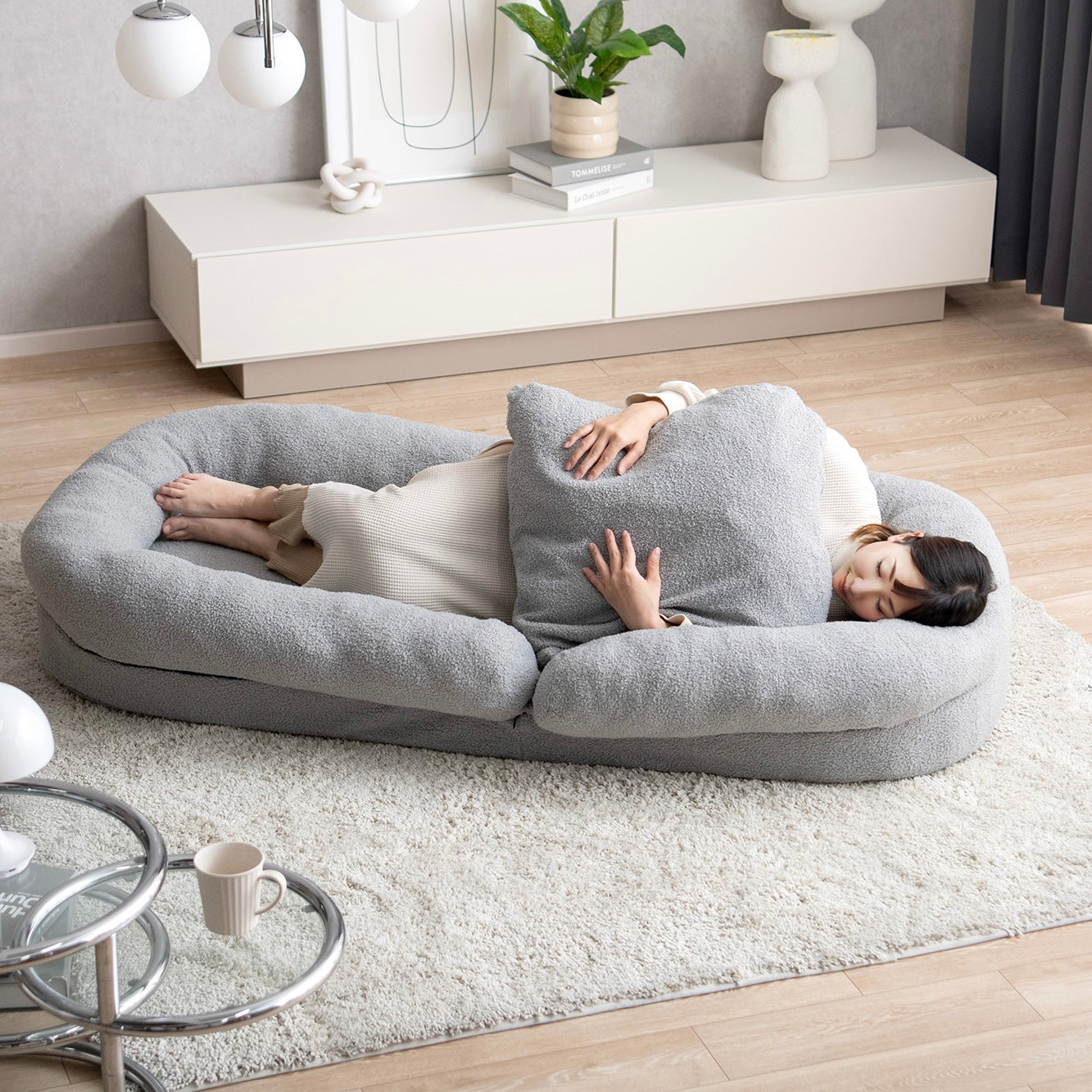 フリース3wayソファベッド