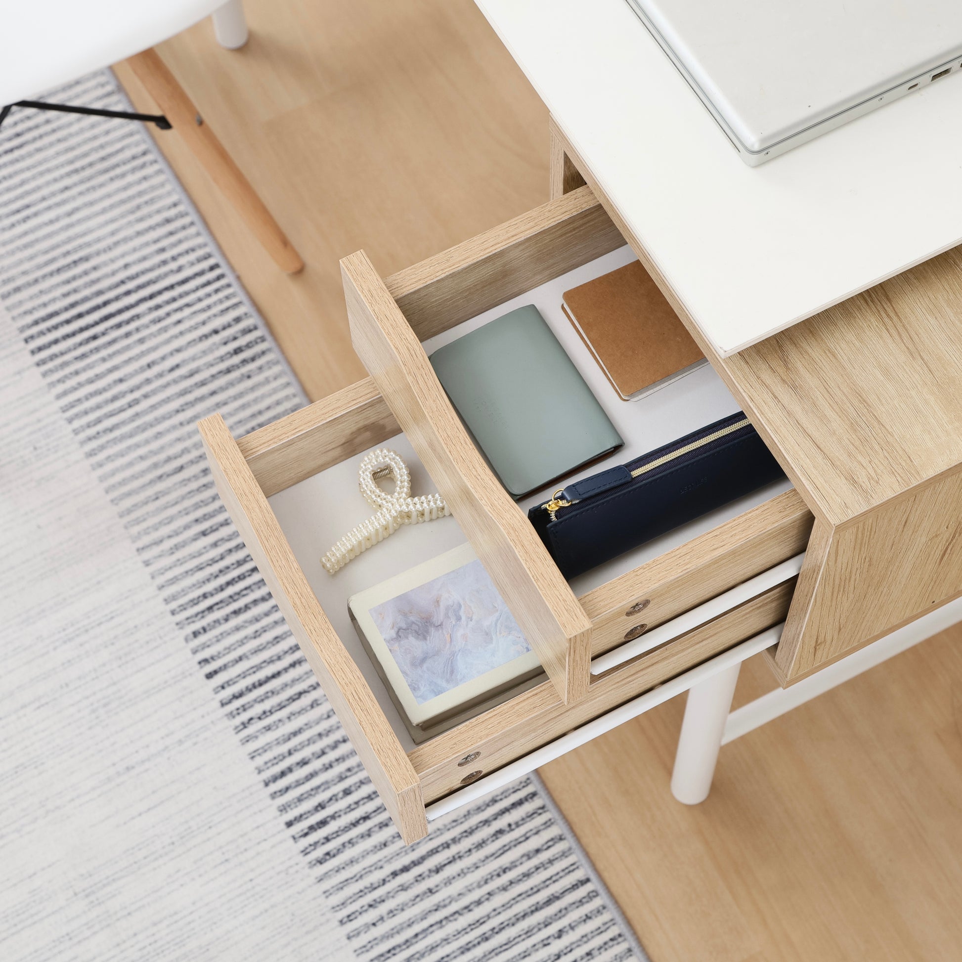 デスク｜引き出し付きバイカラーデスク - territory