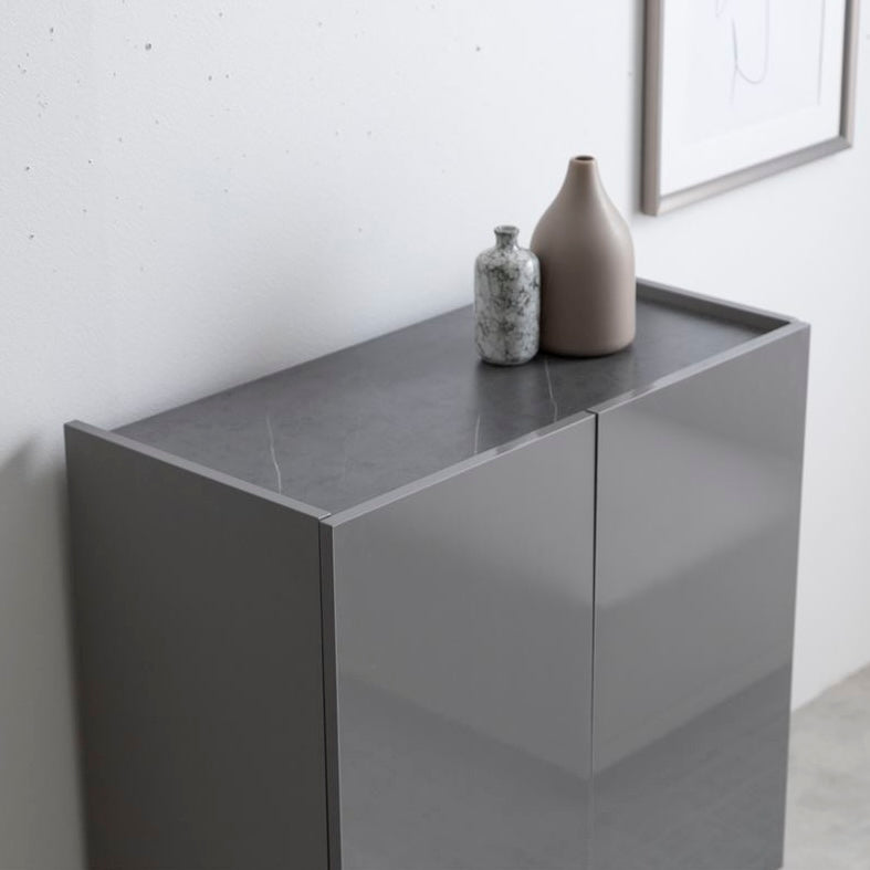 [幅70cm]2way石目柄キャビネット