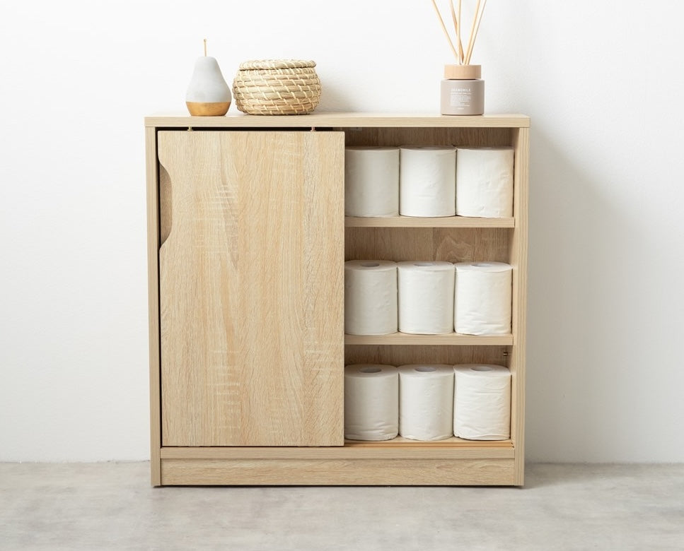 [幅60cm]キャスター付きトイレラック