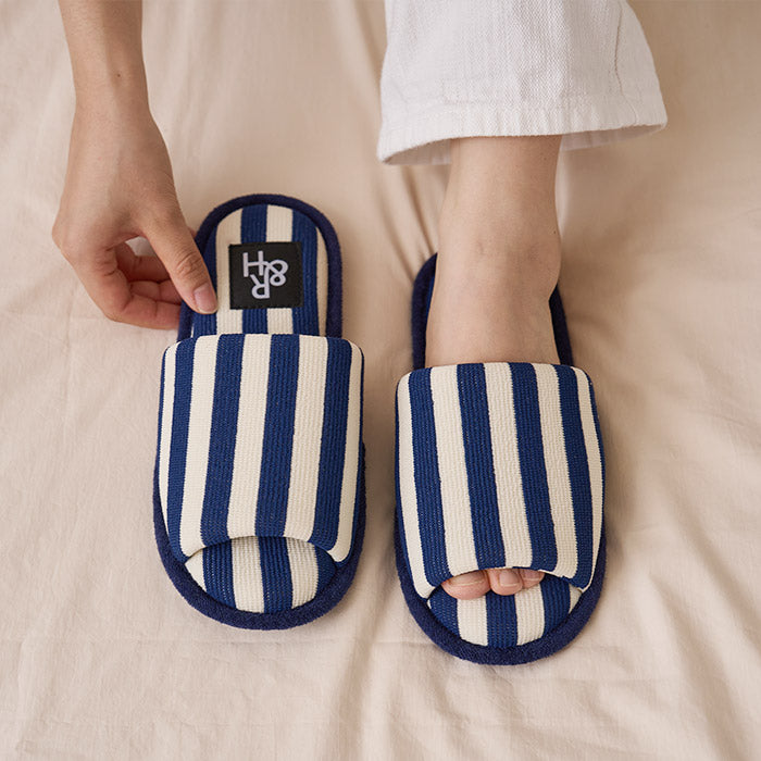 Roomnhome｜こっくりストライプルームシューズ
