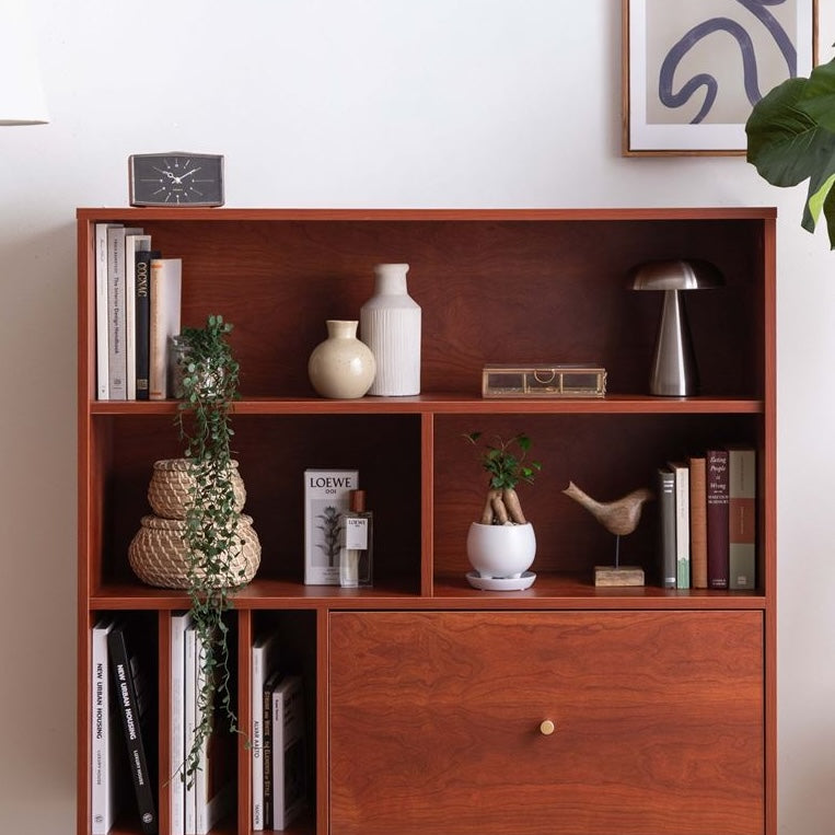 [幅100cm]引き出し付き本棚