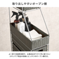幅20cmの隙間収納スリムラック用グレーの金属フレーム付き編みバスケットで簡単収納