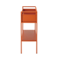 オレンジのポップなカラーのラック