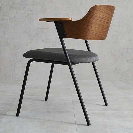 美フォルム異素材アームチェア
